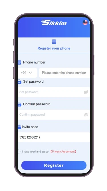 sikkim game signup step 2